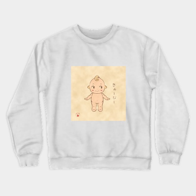 Traditional japanese style Kewpie with background Crewneck Sweatshirt by Zakuro